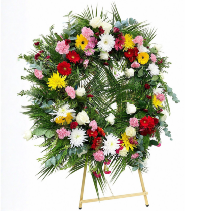Corona de condolencias